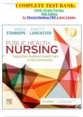 COMPLETE TEST BANK&colon; Public Health Nursing  10th Edition by Marcia Stanhope PhD Latest Update&period;