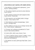 advanced pharm exam 5 questions with complete solutions