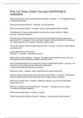 PHIL 101 FINAL EXAM &lpar;Trocchia&rpar; QUESTIONS & ANSWERS