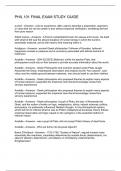 PHIL 101 FINAL EXAM STUDY GUIDE