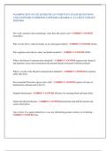 WASHINGTON STATE ESTHETICIAN WRITTEN EXAM QUESTIONS  AND ANSWERS &lpar;VERIFIED ANSWERS GRADED A&plus;&rpar; LATEST UPDATE  2025&sol;2026
