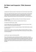 NJ State Lead Inspector &sol; Risk Assessor Exam New Update 2025&sol;2026&rpar; &vert;&vert;Questions and Verified Answers 100&percnt; Correct&vert; Grade A&vert;&vert;Latest