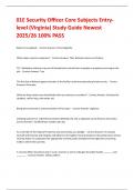 01E Security Officer Core Subjects Entry-level &lpar;Virginia&rpar; Study Guide Newest 2025&sol;26 100&percnt; PASS 