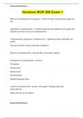 Hondros NUR 205 Exam 1