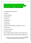 CCC Common Core Combined Set 2024&sol;2025 Exam Questions with 100&percnt;  Correct Answers &vert; Latest Update