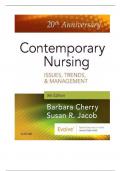 Test Bank For Contemporary Nursing Issues Trends And Management 7th Edition By Cherry And Jacob Chapter 1-28&vert;Complete Guide A&plus;