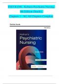 TEST BANK - Keltners Psychiatric Nursing&comma;  9th Edition &lpar;Steele&rpar;&comma;  Chapters 1 - 36 &vert; All Chapters Complete