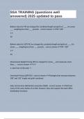 SSA TRAINING &lpar;questions well answered&rpar; 2025 updated to pass