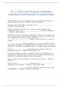 Ch&period; 6&colon; Skin Care Products&colon; Chemistry&comma; Ingredients And Selection &lpar;Fundamentals&rpar;