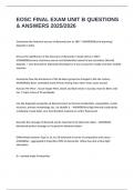 EOSC FINAL EXAM UNIT B QUESTIONS & ANSWERS 2025&sol;2026