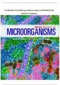 Test Bank for Brock Biology of Microorganisms 16th Edition by Madigan&comma; Bender&comma; Buckley&comma; Sattley and Stahl ISBN-9780134874401 All Chapters Latest Verified Edition Graded A&plus;