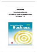 TEST BANK for Understanding Business, 13th Edition by William Nickels and McHugh, All Chapters 1-20 ||Complete A+ Guide