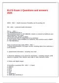 ELCS Exam 1 Questions and answers 2025&period;
