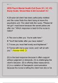 HESI Psych Mental Health Exit Exam &lpar;V1&comma; V2&comma; V3&rpar;  Study Guide &sol; Brand New Q &A Included&excl;&excl; A&plus;
