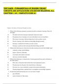 TEST BANK - FUNDAMENTALS OF NURSING THEORY CONCEPTS AND APPLICATIONS 4TH EDITION WILKINSON&comma; ALL CHAPTERS 1-46 &vert; COMPLETE GUIDE A&plus;