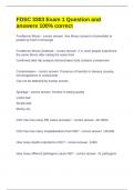 FDSC 3303 Exam 1 Question and answers 100&percnt; correct 