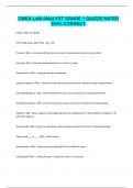 CWEA LAB ANALYST GRADE 1 QUIZZE RATED 100&percnt; CORRECT&period;