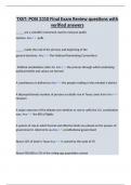TXST&colon; POSI 2310 Final Exam Review questions with verified answers
