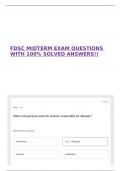 FDSC MIDTERM EXAM QUESTIONS WITH 100&percnt; SOLVED ANSWERS&excl;&excl;