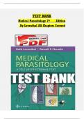 TEST BANK Medical Parasitology 7th Edition By Leventhal All Chapters Covered Exams with verified questions and correct answers