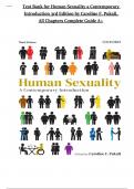 Test Bank for Human Sexuality A Contemporary Introduction 3rd Edition by Caroline F&period; Pukall&comma; All Chapters Complete Newest Edition