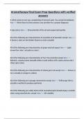 Aromatherapy Final Exam Prep Questions with verified answers&period;
