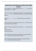 Introduction to Aromatherapy questions with verified answers&period;