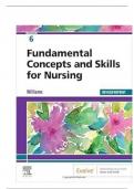 Test Bank for fundamental concepts and skills for nursing 6th edition williams all chapters &lpar;2025&rpar;