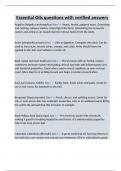 Essential Oils questions with verified answers