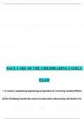 Nace care of childbearing family Questions and Correct Explained Answers