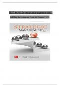TEST BANK For Strategic Management&comma; 6th Edition 2024 By Rothaermel Frank&comma; Verified Chapters 1 - 12&comma; Complete Newest Version
