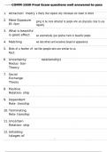 COMM 1500 Final Exam questions well answered to pass