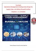 TEST BANK For Operations and Supply Chain Management&comma; 11th Edition by &lpar;Roberta S&period; Russell&comma; 2025&rpar; Verified Chapters 1 - 17 Questions With Complete Solutions&period;