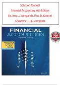 Solution Manual For Financial Accounting&comma; 11th Edition by Jerry J&period; Weygandt&comma; Paul D&period; Kimmel&comma;  Verified Chapters 1 - 13 Questions With Complete Solutions&period;