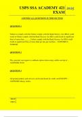 USPS SSA ACADEMY 421 EXAM QUESTONS AND ANSWERS 2025