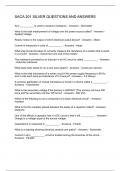 SACA 201 SILVER QUESTIONS AND ANSWERS