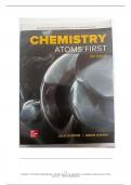test bank for Chemistry&colon; Atoms First 5th Edition by Julia Burdge and Jason Overby ISBN13&colon; 9781266280412 all chapers
