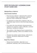EPPP PSYCHOLOGY LICENSING EXAM STUDY GUIDE 2025