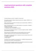 Liquid penetrant questions with complete solutions 2025&period;