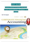 Corporate Financial Accounting&comma; 16th Edition TEST BANK by Carl S&period; Warren Jeff Jones&comma; Verified Chapters 1 - 14&comma; Complete Newest Version