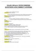RNAS-C EXAMS WITH VERIFIED  QUESTIONS AND CORRECT ANSWERS &lpar;2024-2025&rpar; PDF 