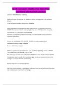 CCTN Transplant Certification Exam Prep Questions with Correct Solutions