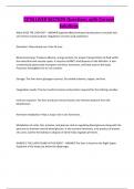 CCTN LIVER SECTION Questions with Correct Solutions