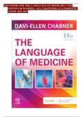 Test Bank for The Language of Medicine 13th Edition by Davi-Ellen Chabner&vert;9780443107795&vert; All Chapters 1-22&vert; LATEST