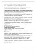  CBT EXAM 2 QUESTIONS AND ANSWERS