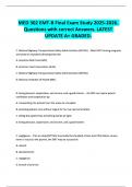 MED 302 EMT-B Final Exam Study 2025-2026&period; Questions with correct Answers&period; LATEST UPDATE A&plus; GRADED&period;