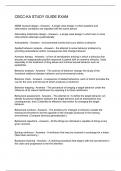 CBCC-KA STUDY GUIDE EXAM