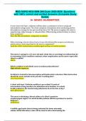 MED SURG HESI BSN 266 Exam 2025-2026&period; Questions with 100&percnt; correct and verified Answers &lpar;Complete Study Guide&rpar;&period; A&plus; GRADE GUARANTEED&period;