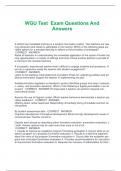 Packaging deal for WGU Health Assessment Questions And Answers