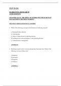 Marketing Research&comma; 12th Edition&comma; McDaniel - Test Bank For Marketing Research 12E - All Chapters Covered